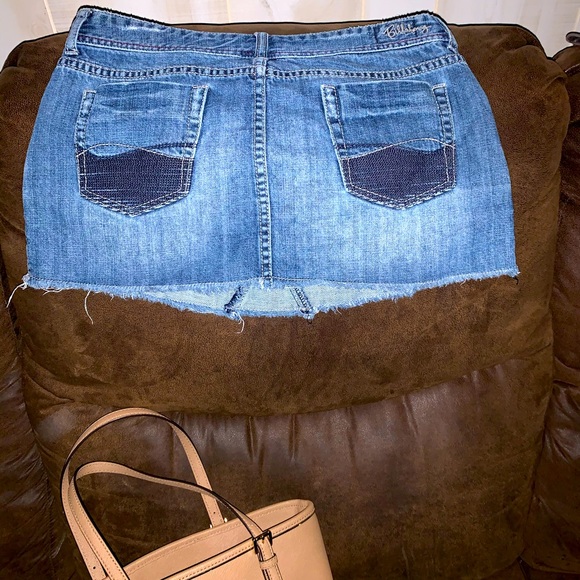 Billabong Adorable Denim Mini Skirt Size 7 - Picture 4 of 16